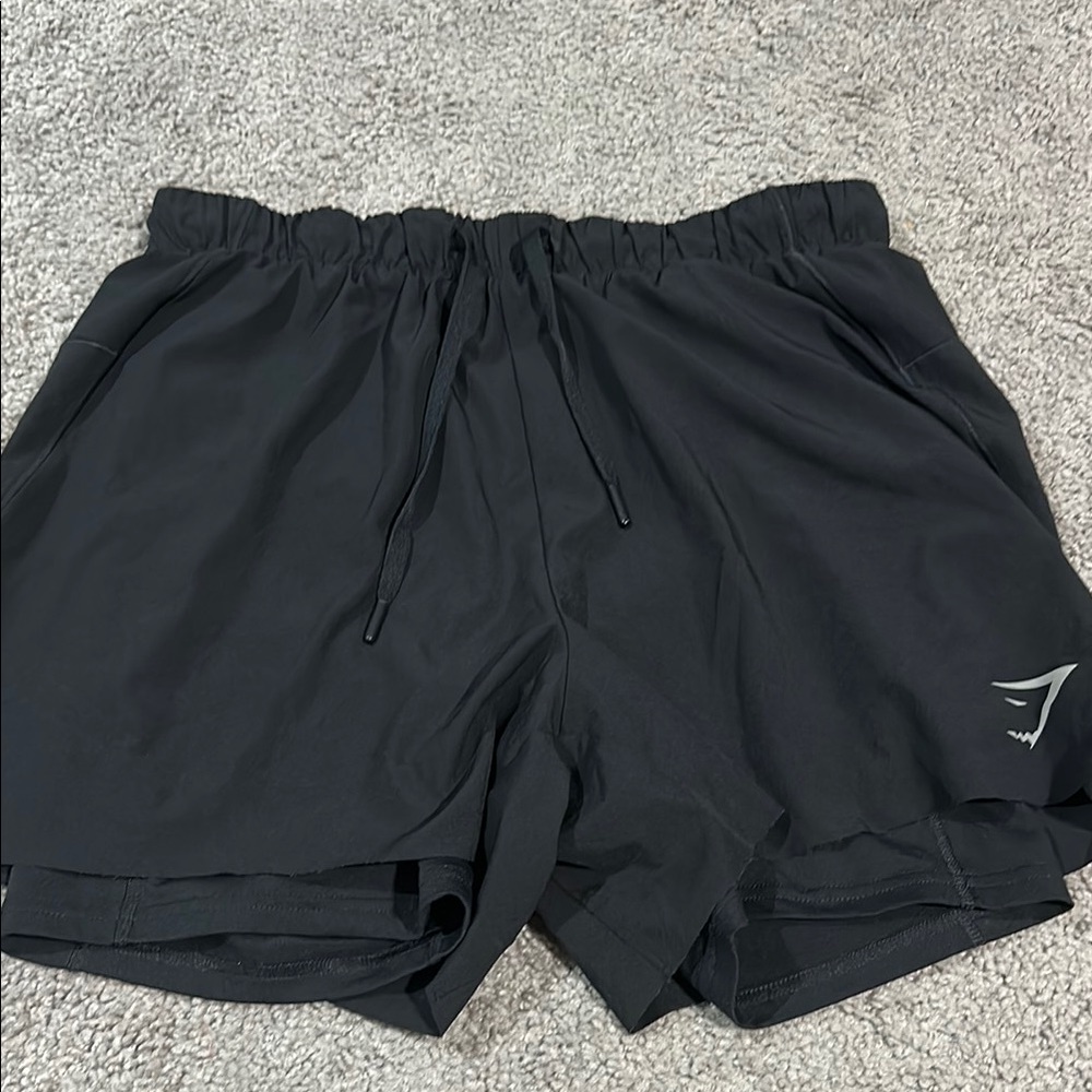 Women’s Gym Shark Black Athletic Shorts